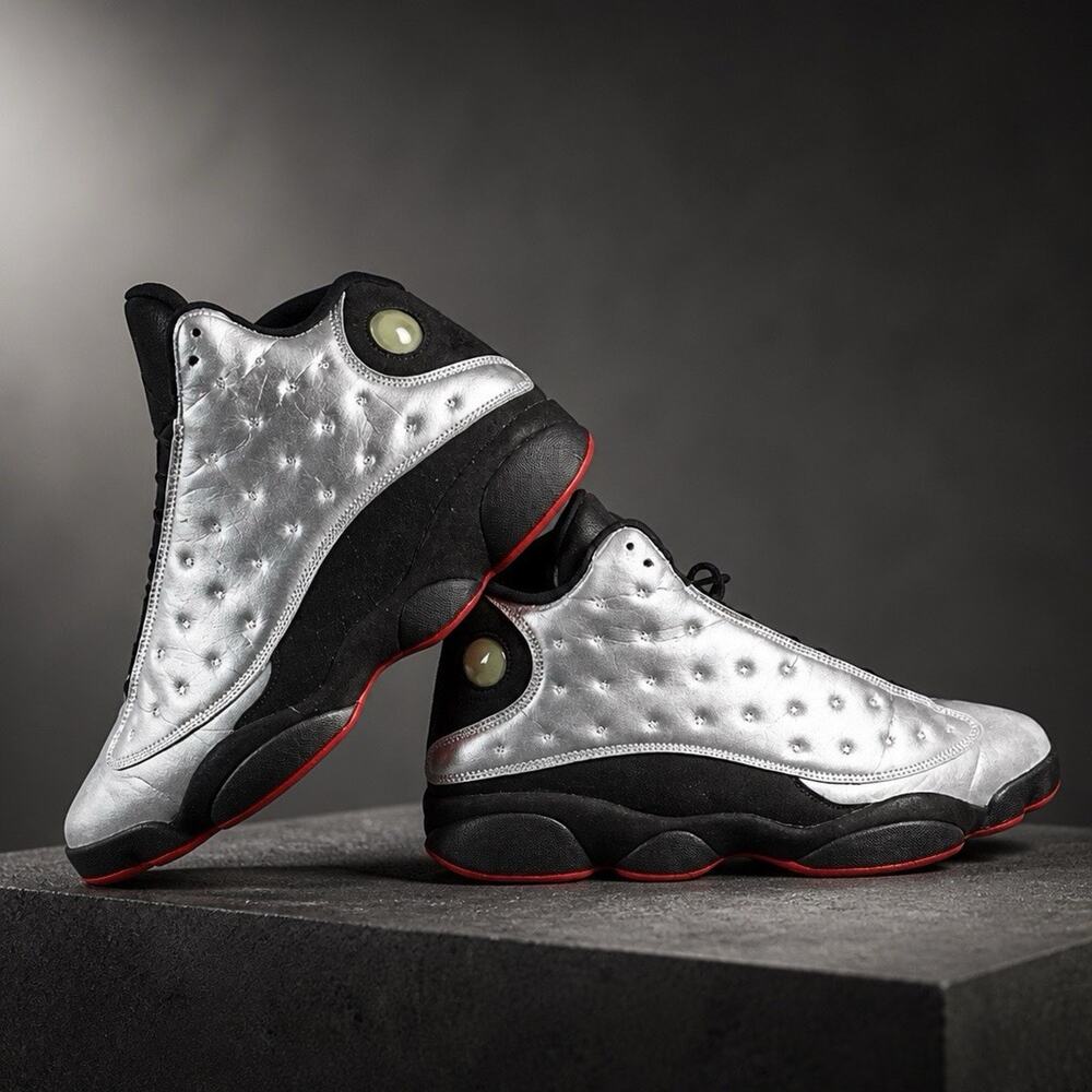 New Men's Size 13 - Air Jordan 13 Retro Reflective Silver No Box 2014